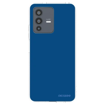 Picasee silikonski prozorni ovitek za Vivo V23 5G - Navy Blue