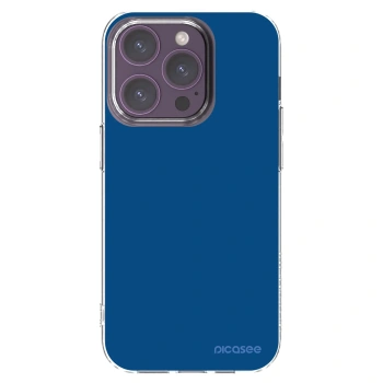 Picasee silikonski prozorni ovitek za Apple iPhone 14 Pro - Navy Blue