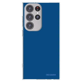 Picasee silikonski prozorni ovitek za Samsung Galaxy S23 Ultra 5G - Navy Blue