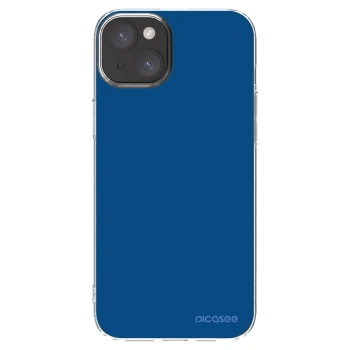 Picasee silikonski prozorni ovitek za Apple iPhone 15 Plus - Navy Blue