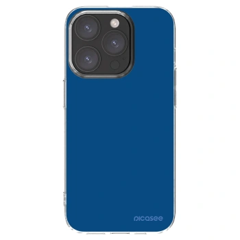 Picasee silikonski prozorni ovitek za Apple iPhone 15 Pro - Navy Blue