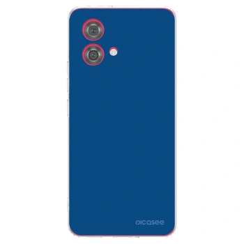 Picasee silikonski prozorni ovitek za Motorola Moto G84 5G - Navy Blue