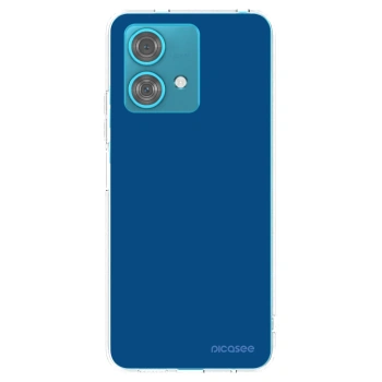 Picasee silikonski prozorni ovitek za Motorola Edge 40 Neo - Navy Blue