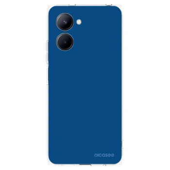 Picasee silikonski prozorni ovitek za Realme C33 (2023) - Navy Blue