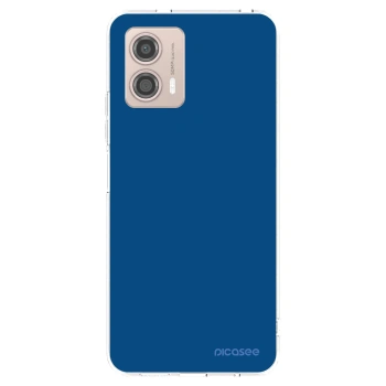 Picasee silikonski prozorni ovitek za Motorola Moto G53 5G - Navy Blue