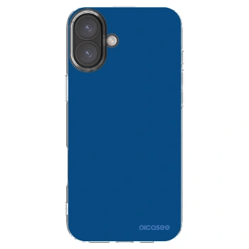 Picasee silikonski prozorni ovitek za Apple iPhone 16 Plus - Navy Blue