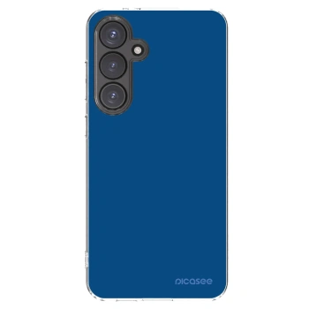 Picasee silikonski prozorni ovitek za Samsung Galaxy S24 FE S721B - Navy Blue