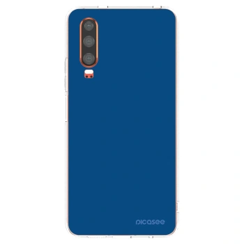 Picasee silikonski prozorni ovitek za Huawei P30 - Navy Blue