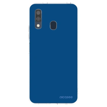 Picasee silikonski prozorni ovitek za Samsung Galaxy A40 A405F - Navy Blue