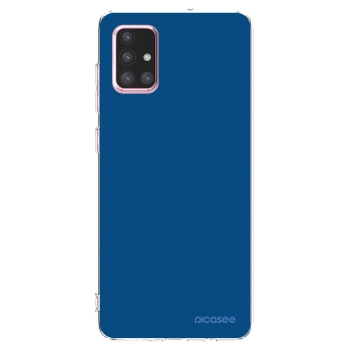 Picasee silikonski prozorni ovitek za Samsung Galaxy A71 A715F - Navy Blue