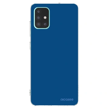 Picasee silikonski prozorni ovitek za Samsung Galaxy A51 A515F - Navy Blue