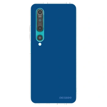 Picasee silikonski prozorni ovitek za Xiaomi Mi 10 - Navy Blue