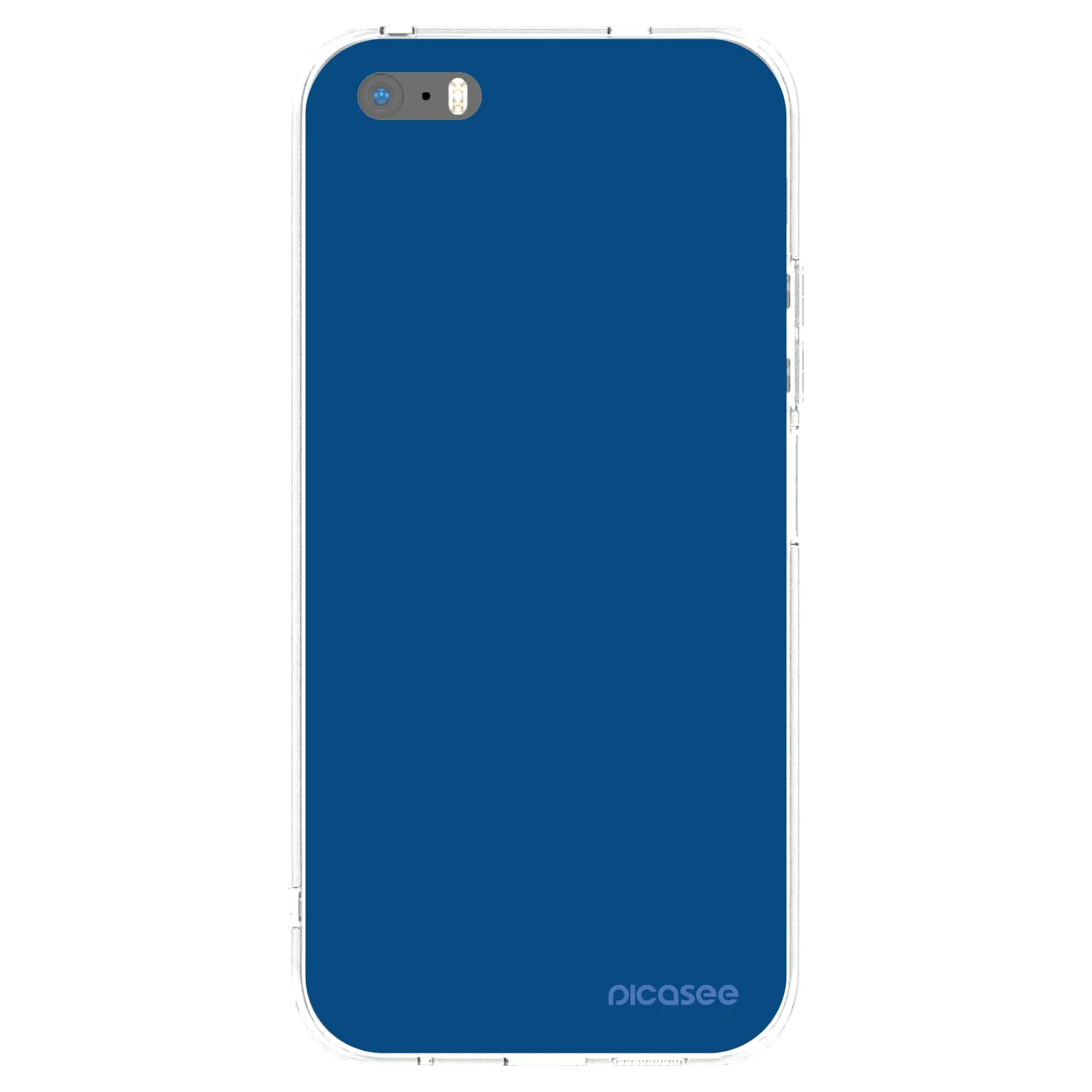 Picasee silikonski prozorni ovitek za Apple iPhone 6 Plus/6S Plus - Navy Blue