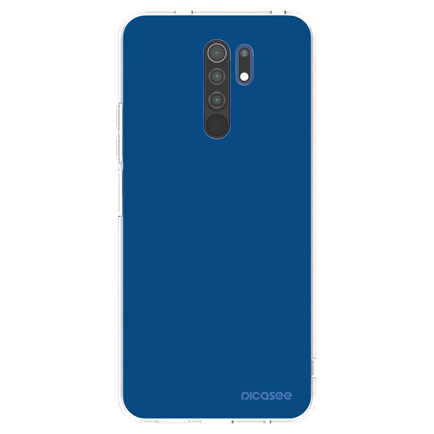 Picasee silikonski prozorni ovitek za Xiaomi Redmi 9 - Navy Blue