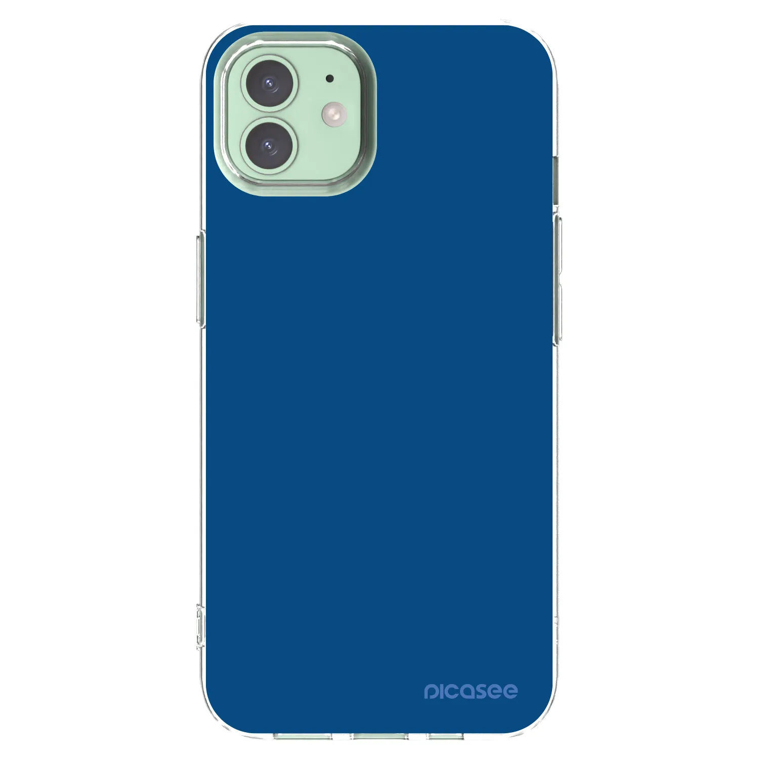 Picasee silikonski prozorni ovitek za Apple iPhone 12 Pro - Navy Blue