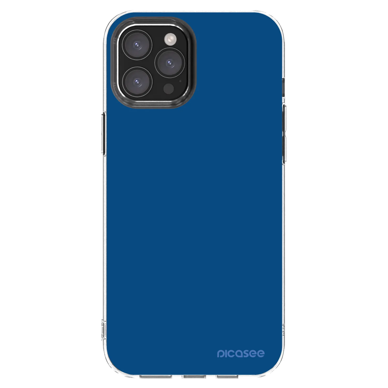 Picasee silikonski prozorni ovitek za Apple iPhone 12 Pro Max - Navy Blue