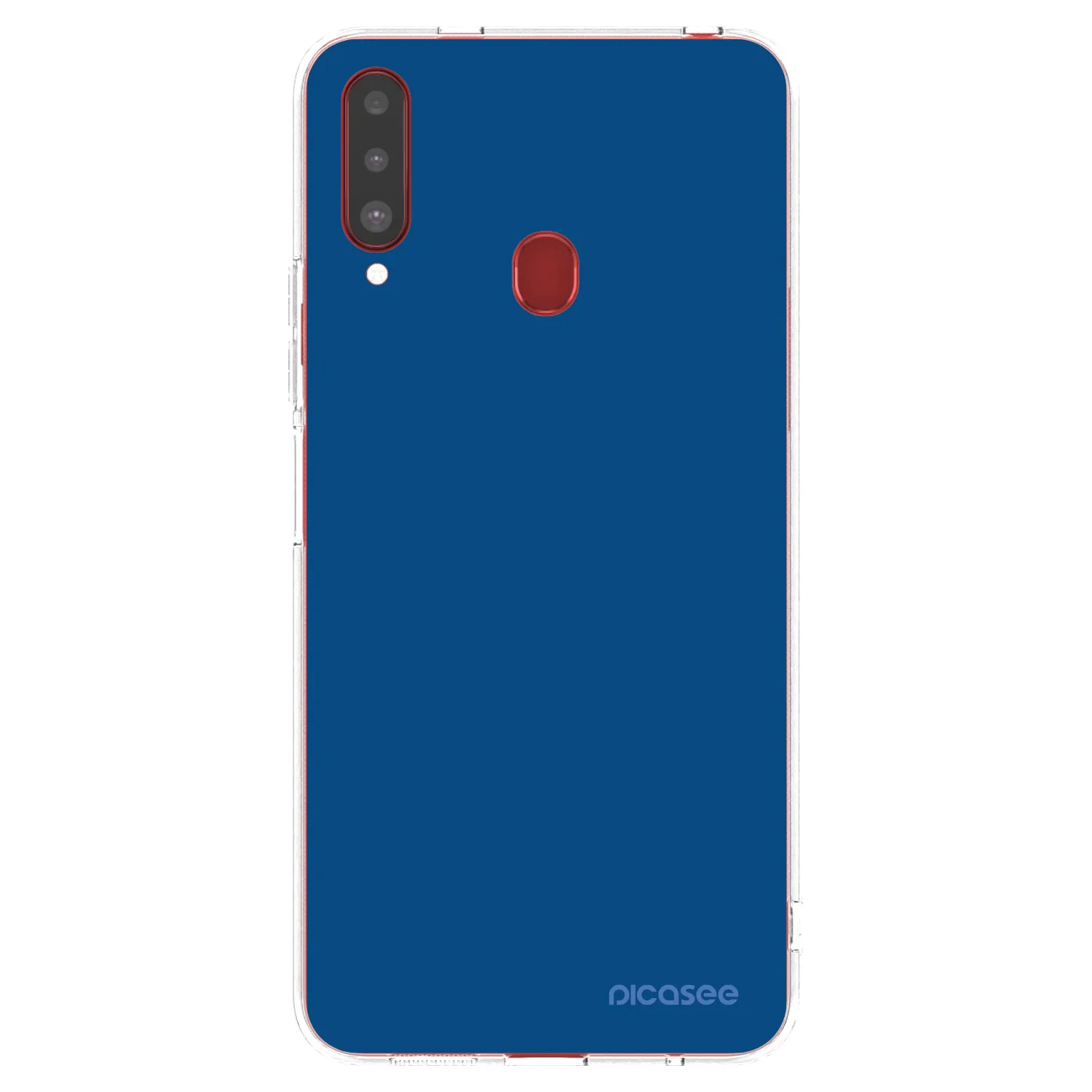 Picasee silikonski prozorni ovitek za Samsung Galaxy A20s - Navy Blue