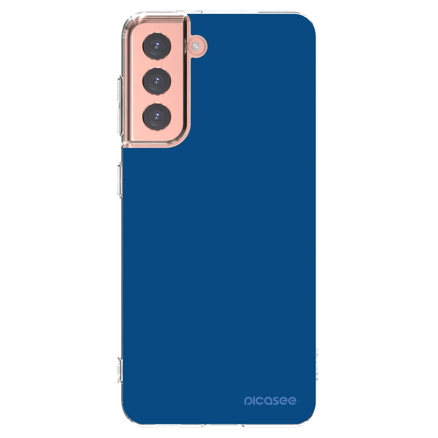Picasee silikonski prozorni ovitek za Samsung Galaxy S21 5G G991B - Navy Blue