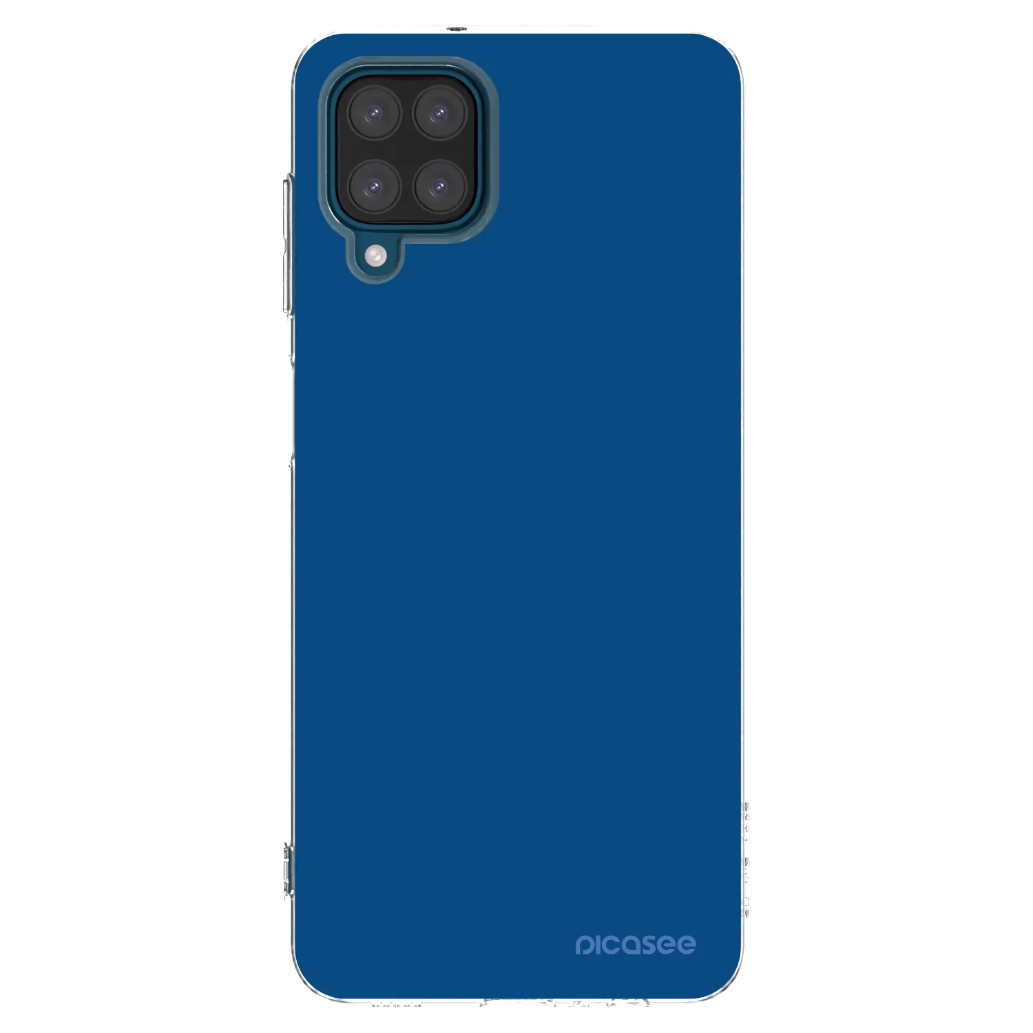 Picasee silikonski prozorni ovitek za Samsung Galaxy A12 A125F - Navy Blue