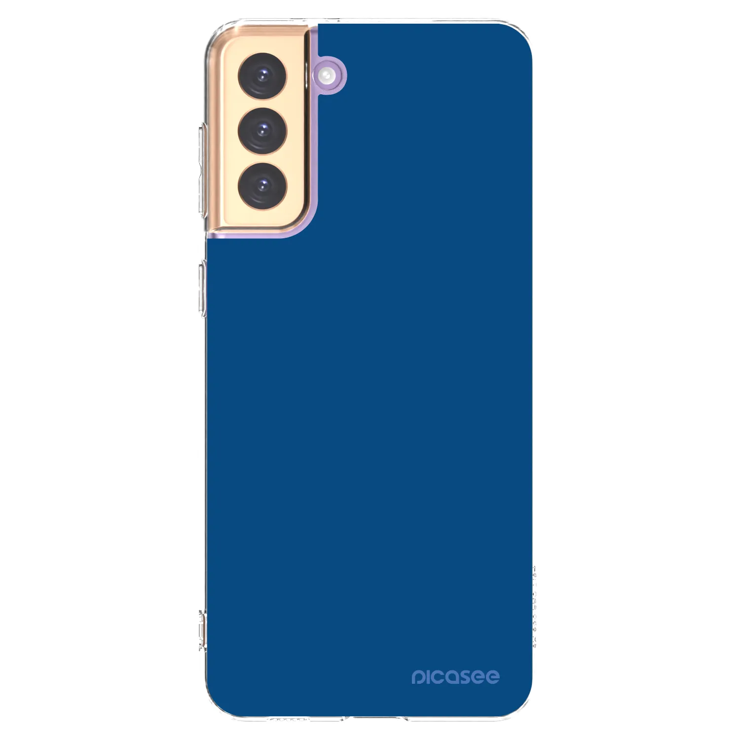 Picasee silikonski prozorni ovitek za Samsung Galaxy S21+ 5G G996F - Navy Blue