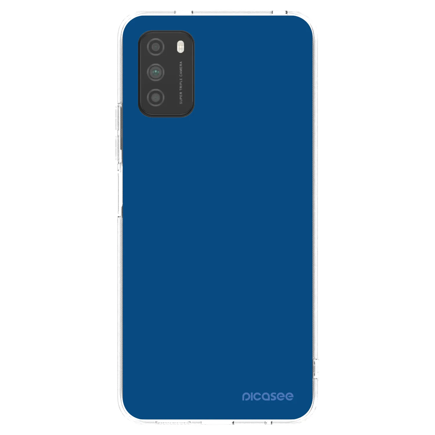 Picasee silikonski prozorni ovitek za Xiaomi Poco M3 - Navy Blue