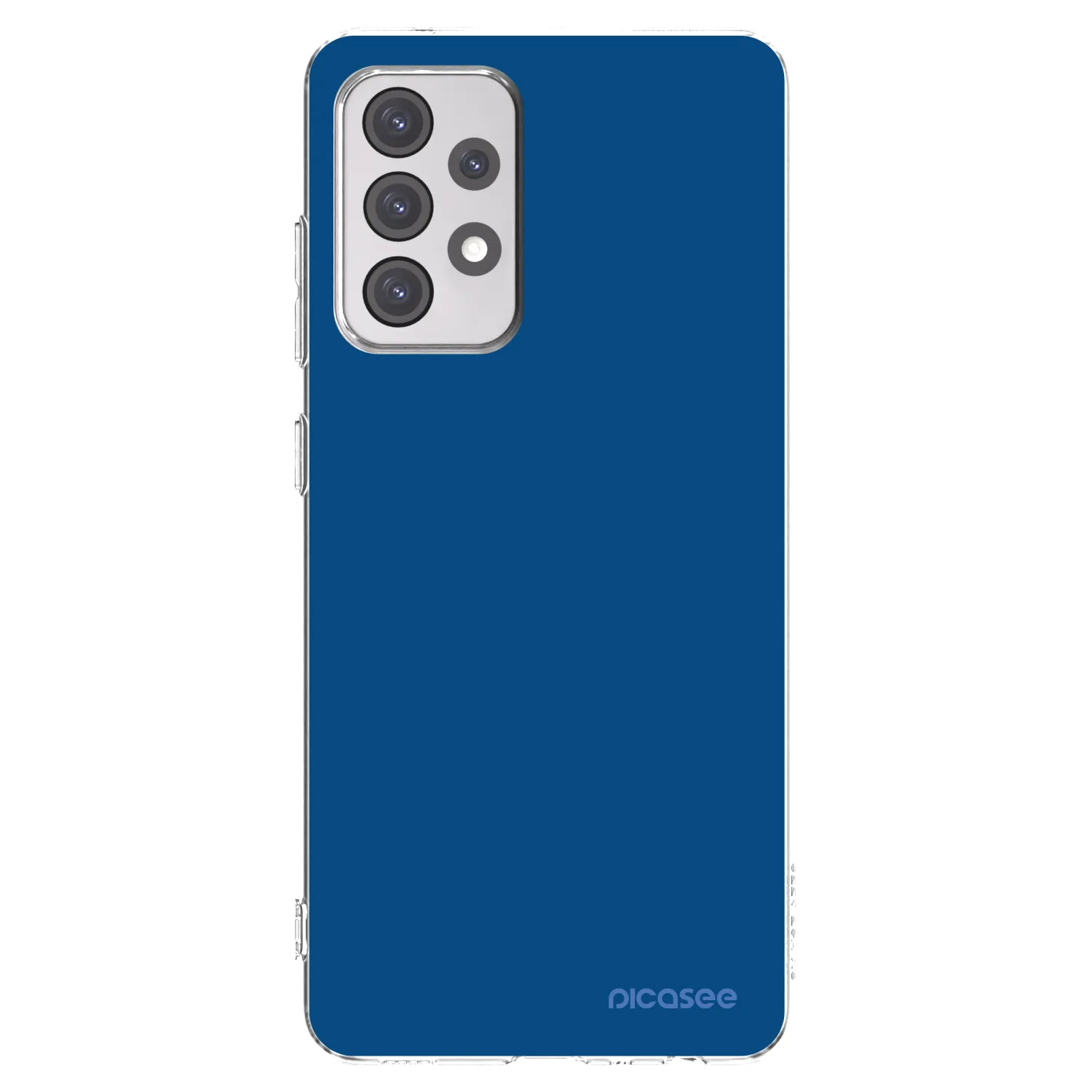 Picasee silikonski prozorni ovitek za Samsung Galaxy A52 5G A525F - Navy Blue