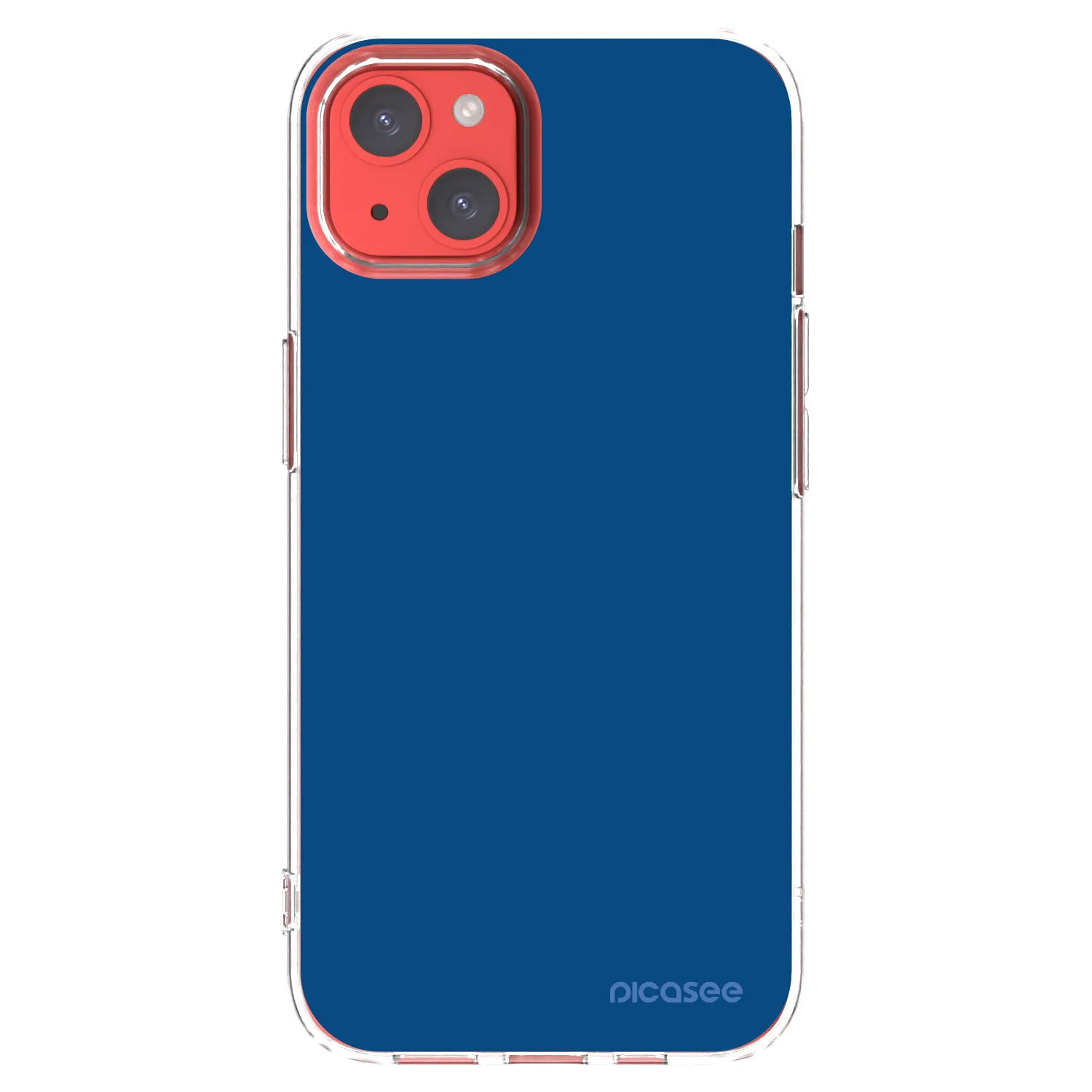 Picasee silikonski prozorni ovitek za Apple iPhone 13 - Navy Blue