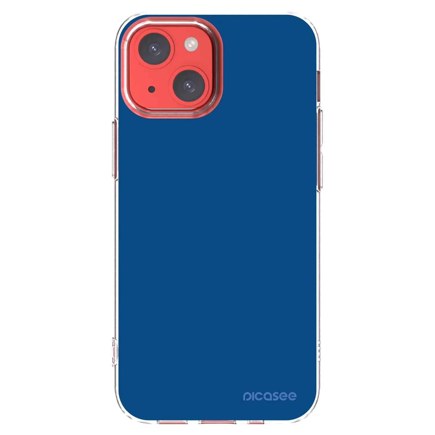 Picasee silikonski prozorni ovitek za Apple iPhone 13 mini - Navy Blue