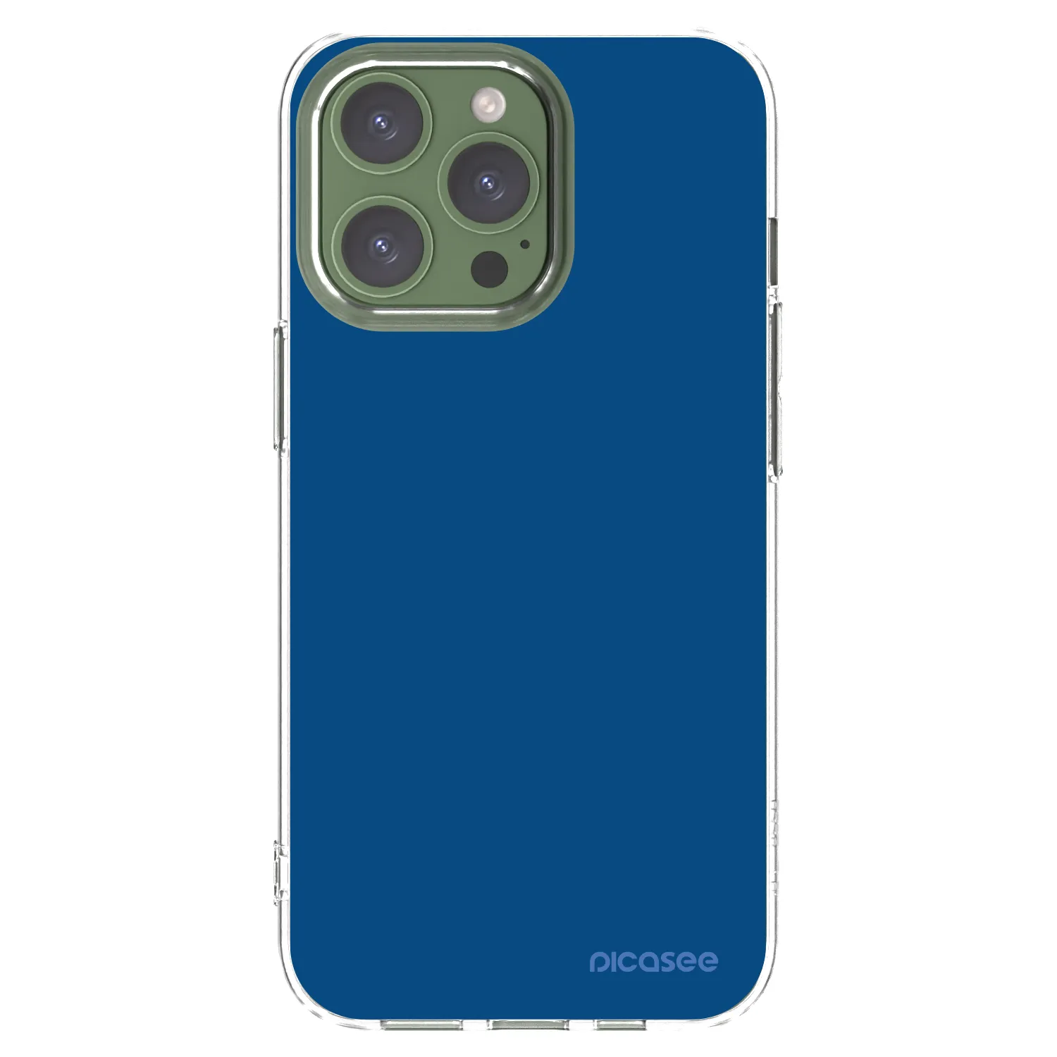 Picasee silikonski prozorni ovitek za Apple iPhone 13 Pro - Navy Blue