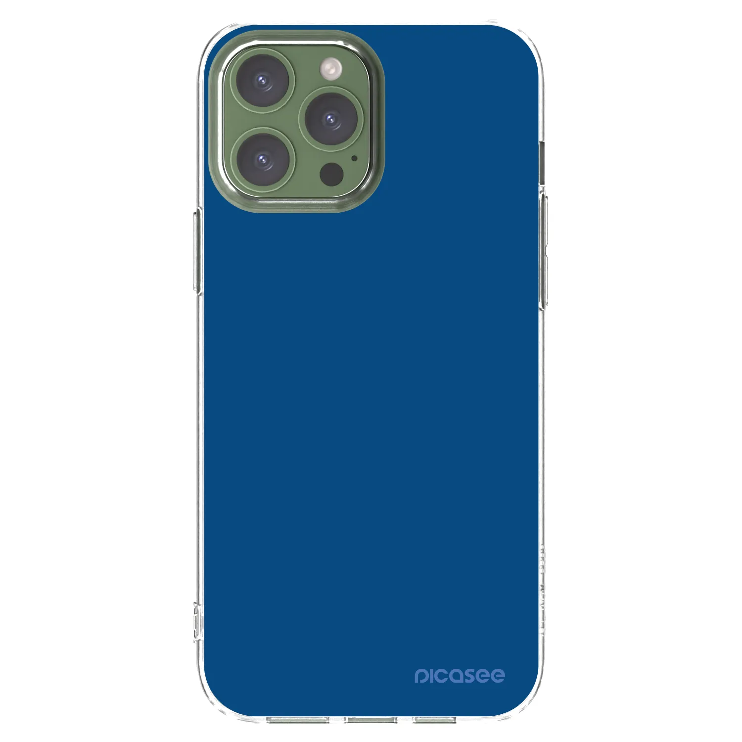 Picasee silikonski prozorni ovitek za Apple iPhone 13 Pro Max - Navy Blue