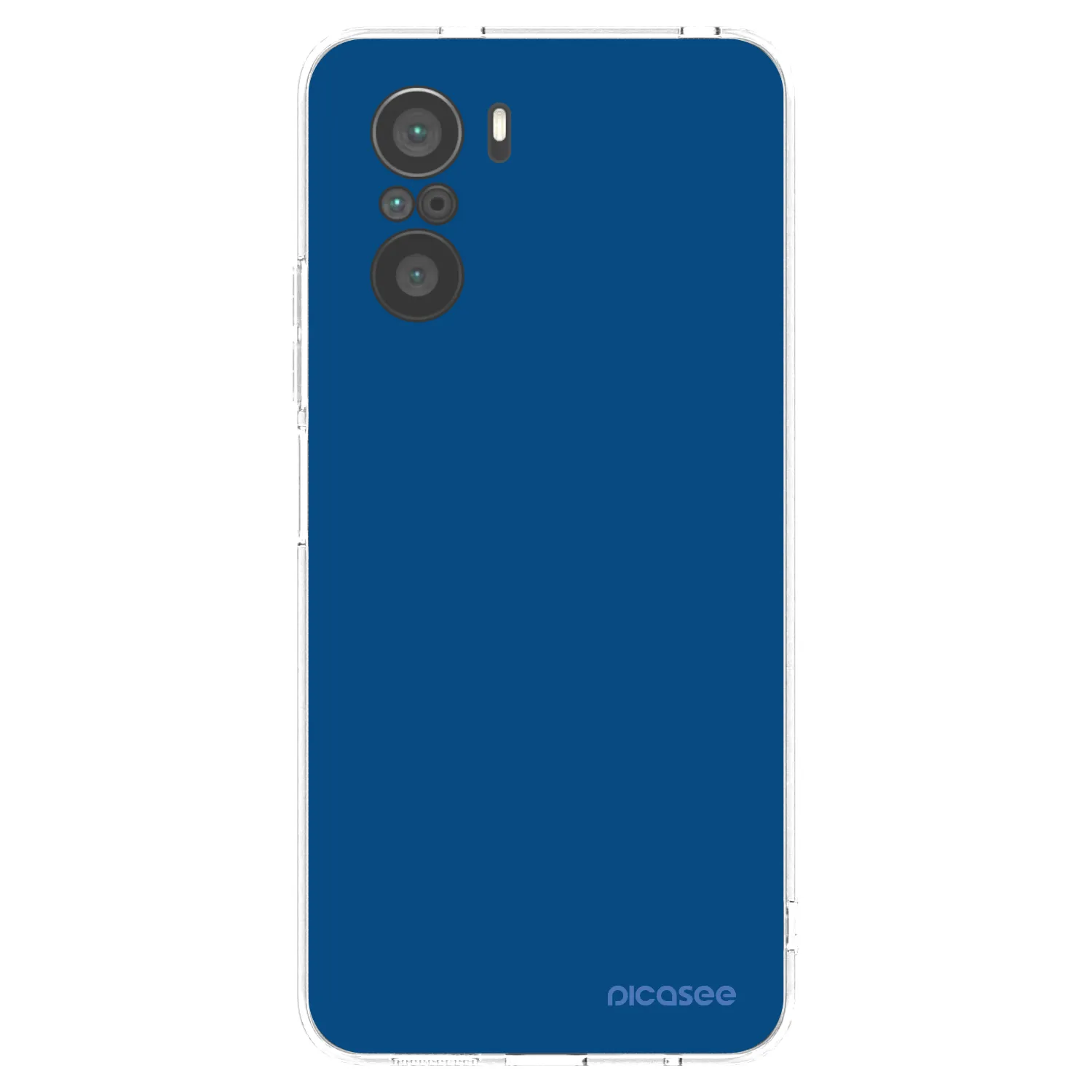 Picasee silikonski prozorni ovitek za Xiaomi Poco F3 - Navy Blue