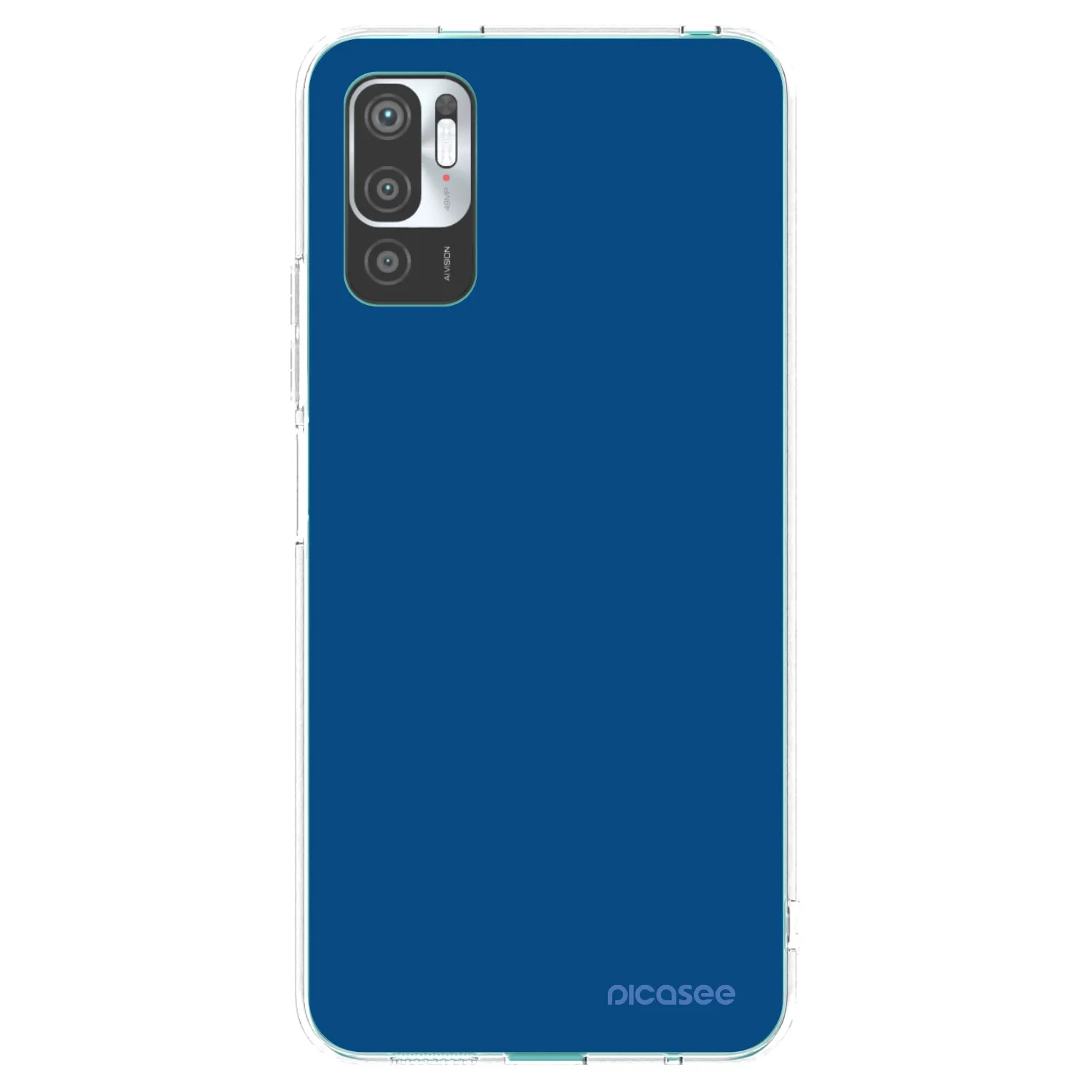 Picasee silikonski prozorni ovitek za Xiaomi Redmi Note 10 5G - Navy Blue