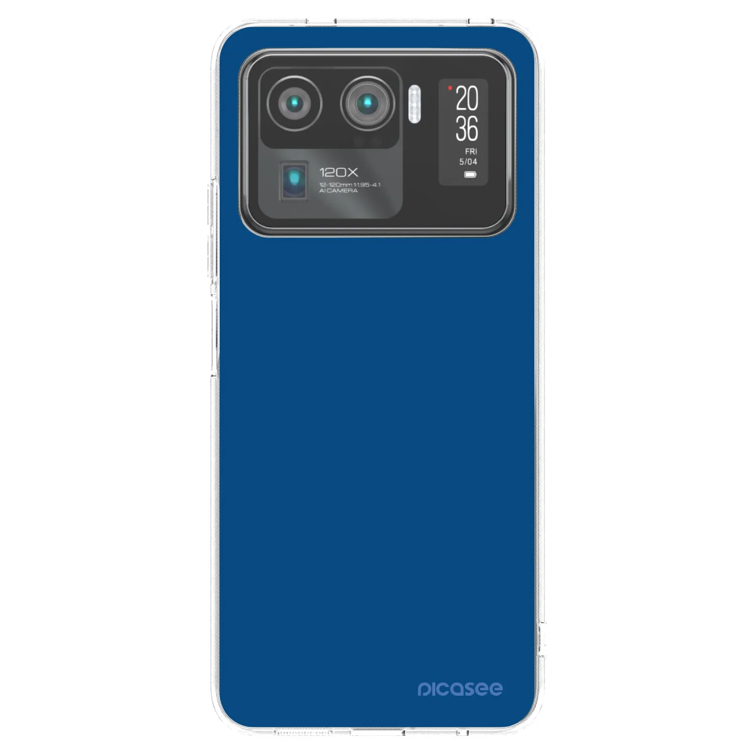 Picasee silikonski prozorni ovitek za Xiaomi Mi 11 Ultra - Navy Blue