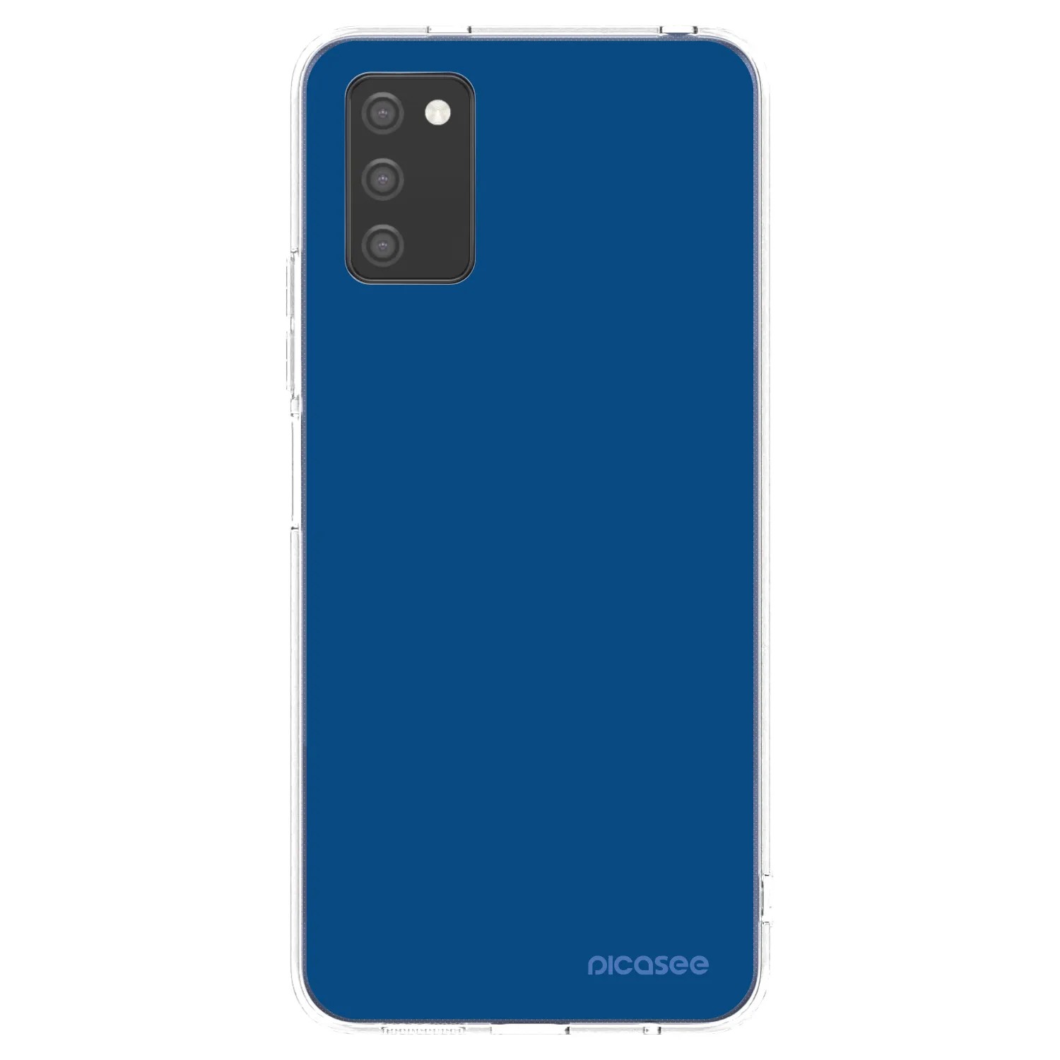Picasee silikonski prozorni ovitek za Samsung Galaxy A02s A025G - Navy Blue