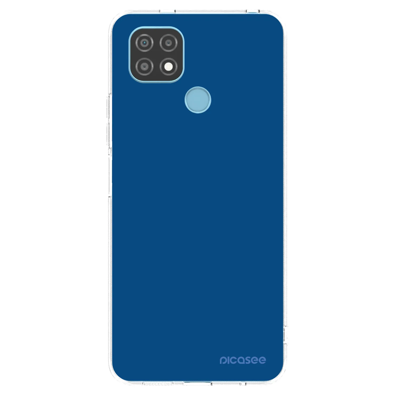 Picasee silikonski prozorni ovitek za Realme C21 - Navy Blue