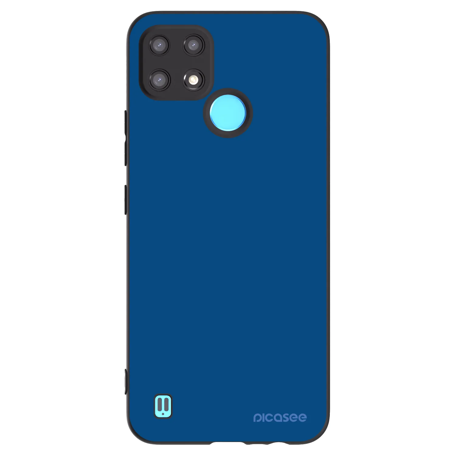 Picasee silikonski črni ovitek za Realme C21 - Navy Blue