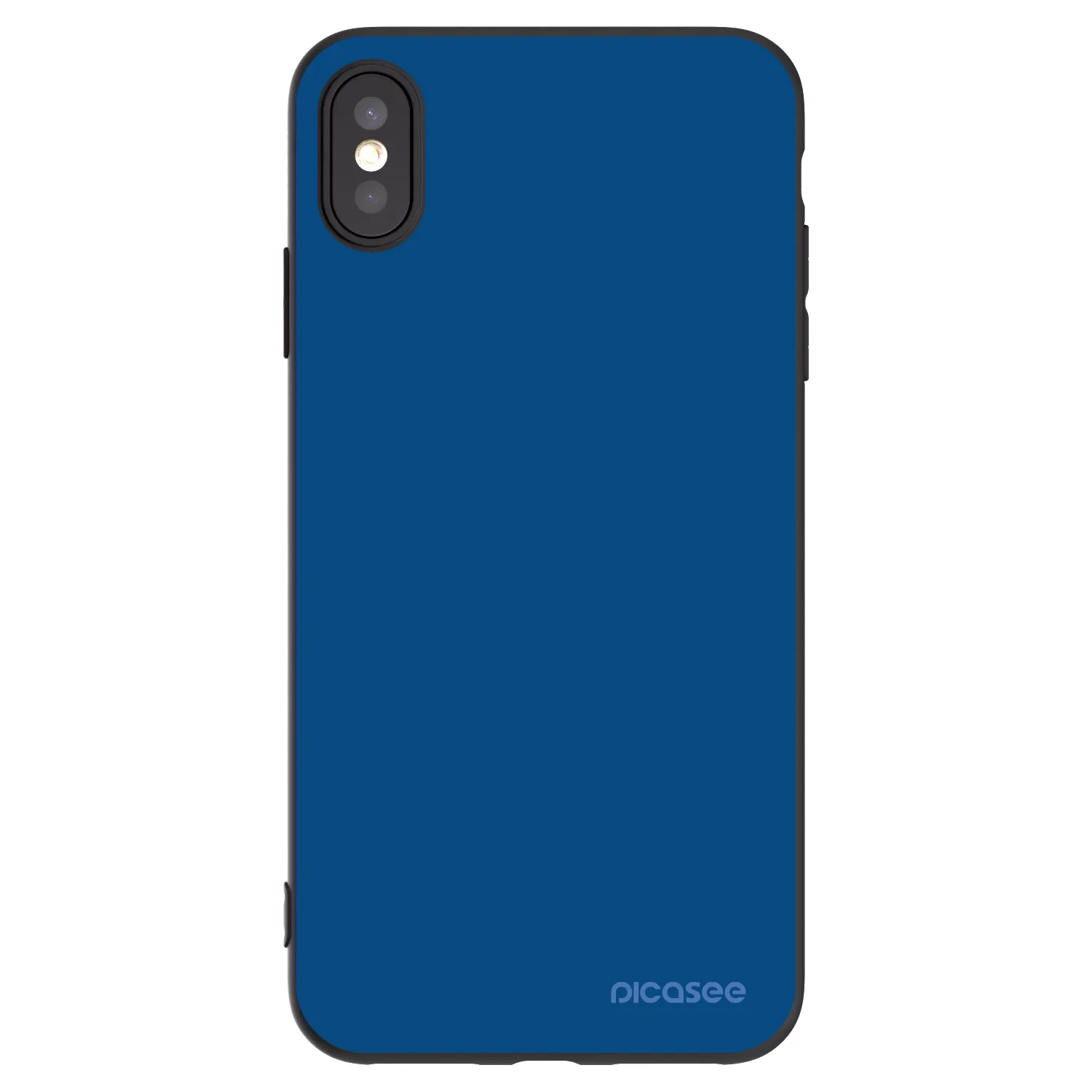 Picasee silikonski črni ovitek za Apple iPhone XS Max - Navy Blue