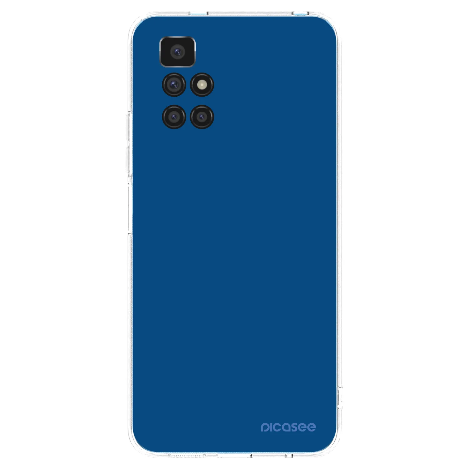 Picasee silikonski prozorni ovitek za Xiaomi Redmi 10 - Navy Blue