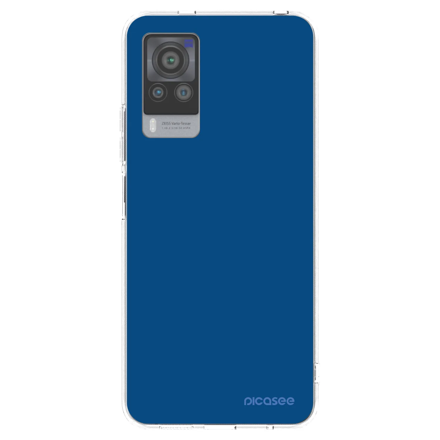 Picasee silikonski prozorni ovitek za Vivo X60 Pro 5G - Navy Blue
