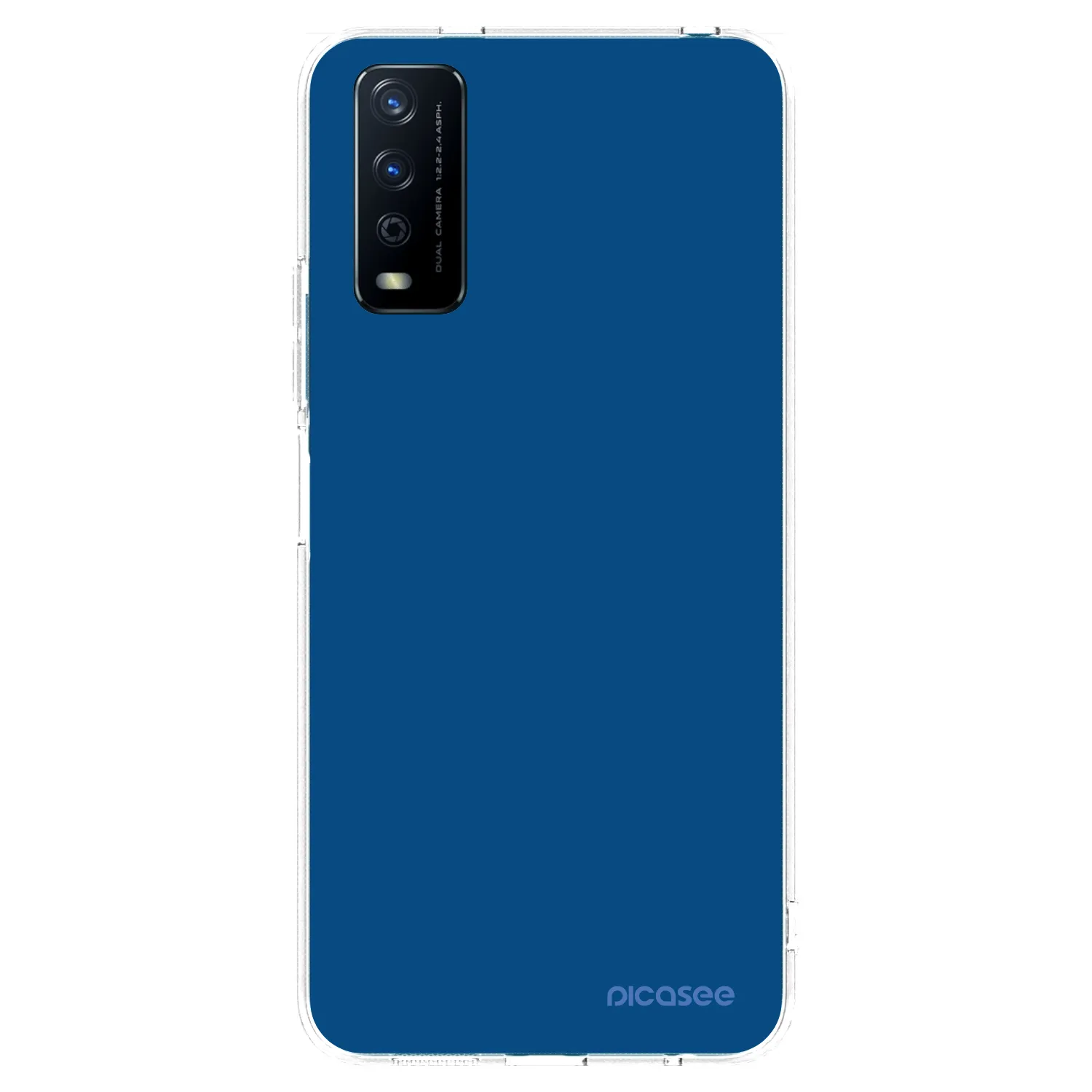 Picasee silikonski prozorni ovitek za Vivo Y11s - Navy Blue