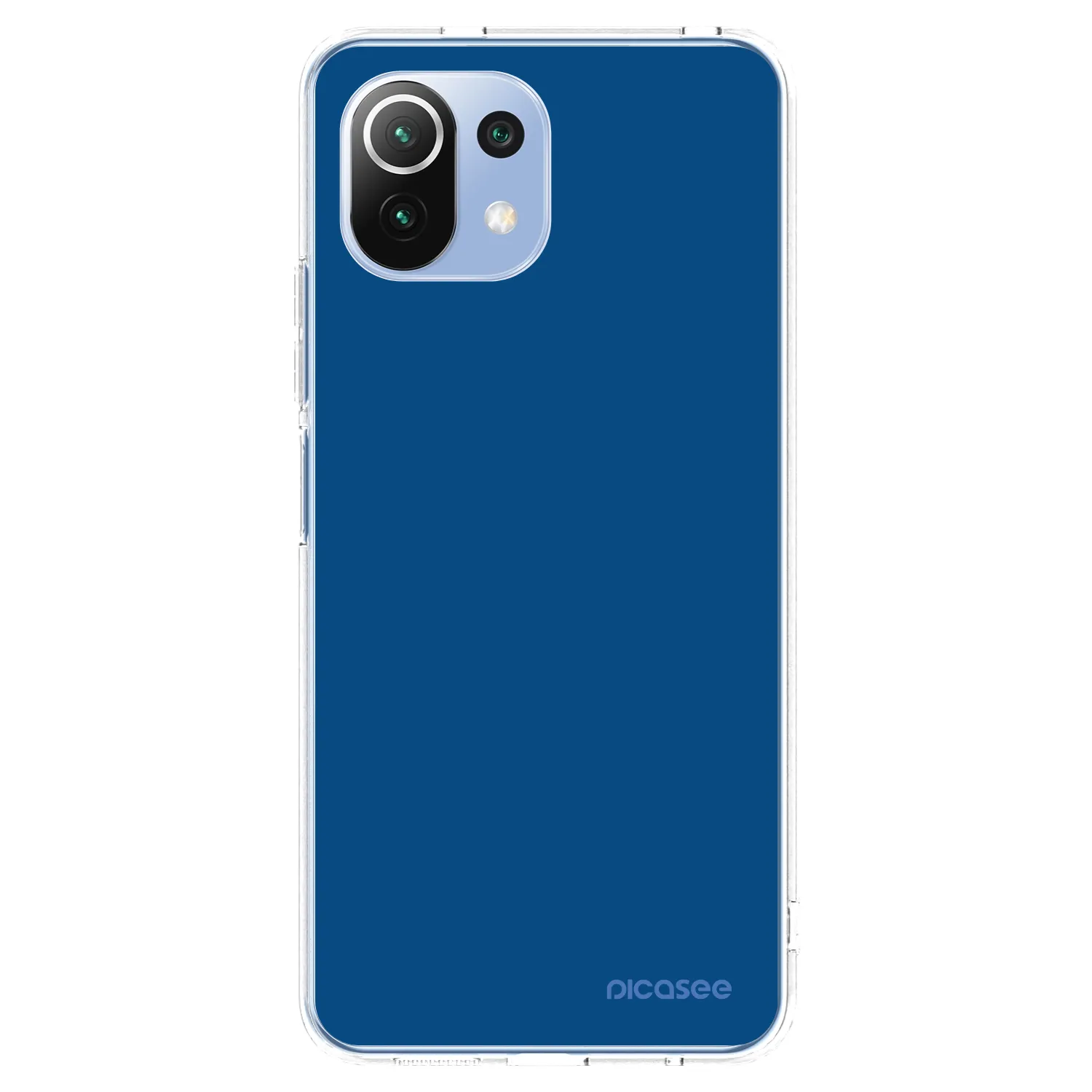 Picasee silikonski prozorni ovitek za Xiaomi 11 Lite 5G NE - Navy Blue