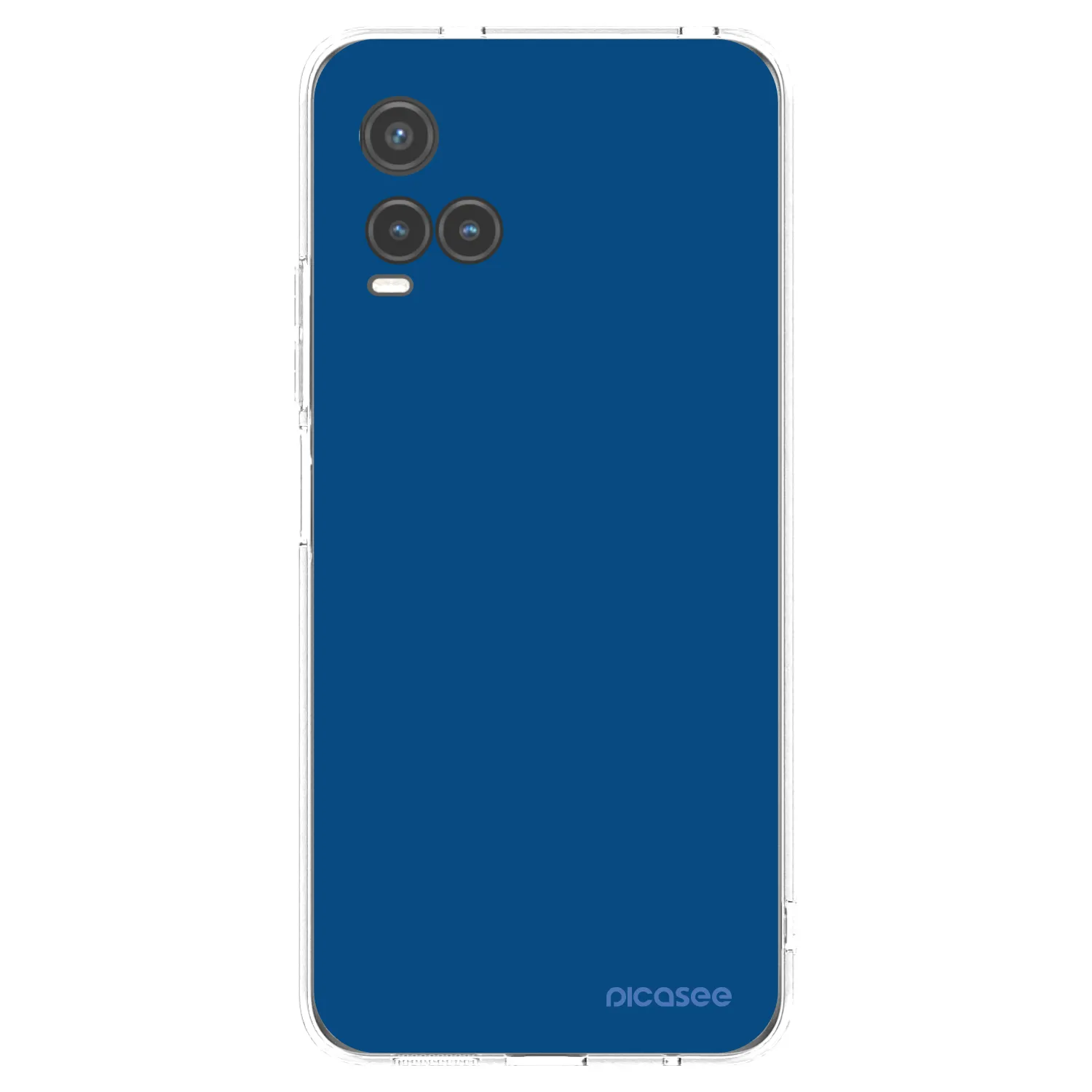 Picasee silikonski prozorni ovitek za Vivo Y33s - Navy Blue