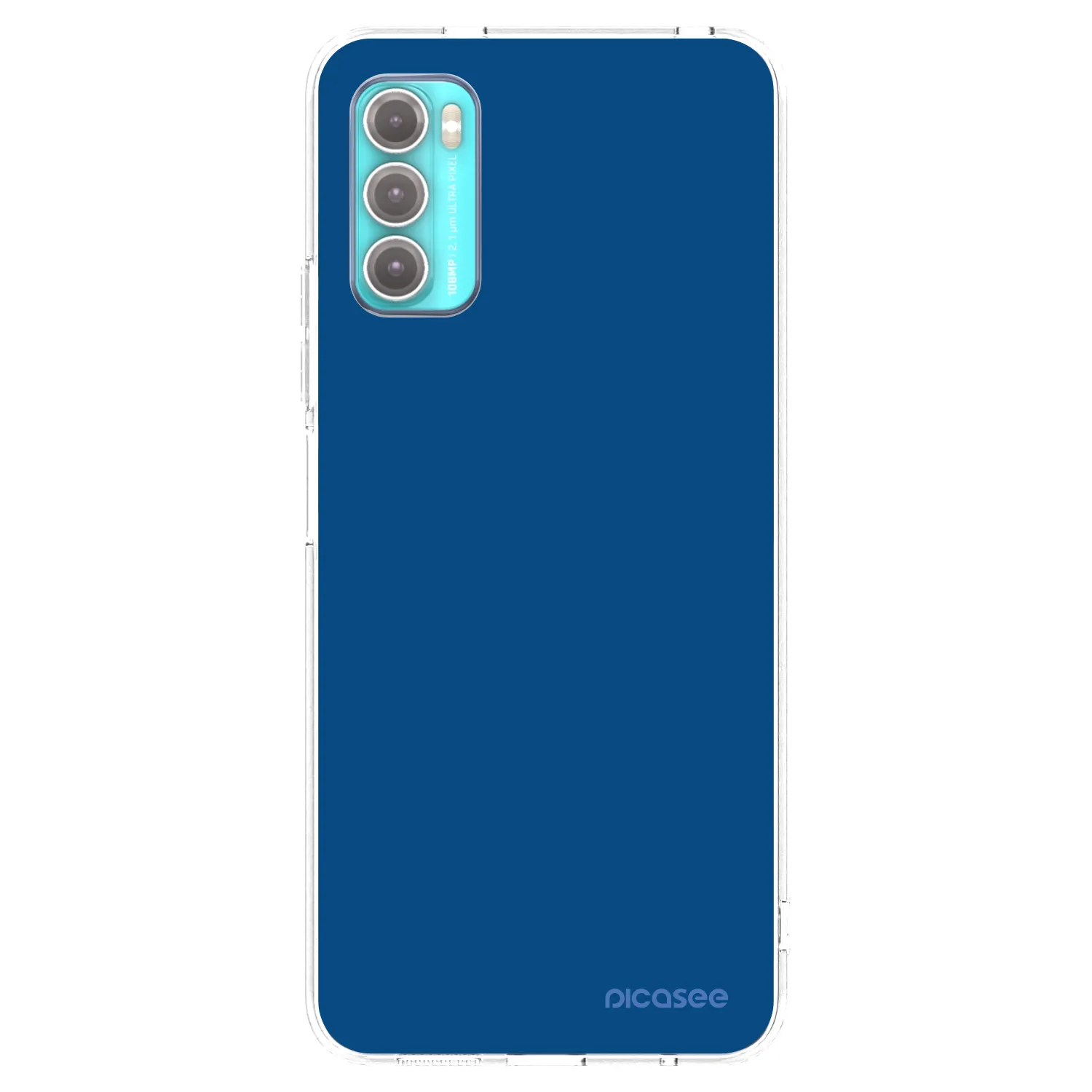 Picasee silikonski prozorni ovitek za Motorola Moto G60 - Navy Blue