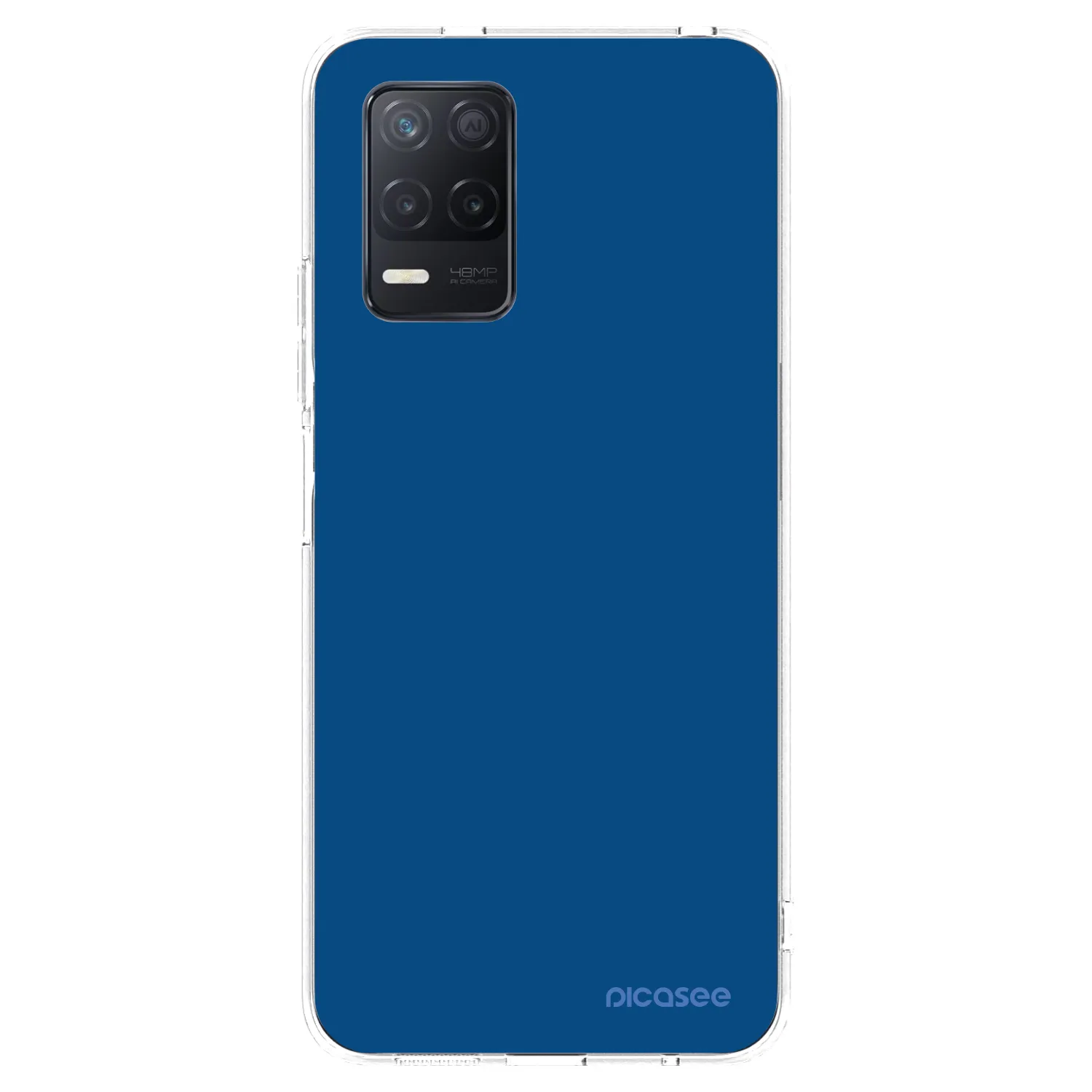 Picasee silikonski prozorni ovitek za Realme 8 5G - Navy Blue