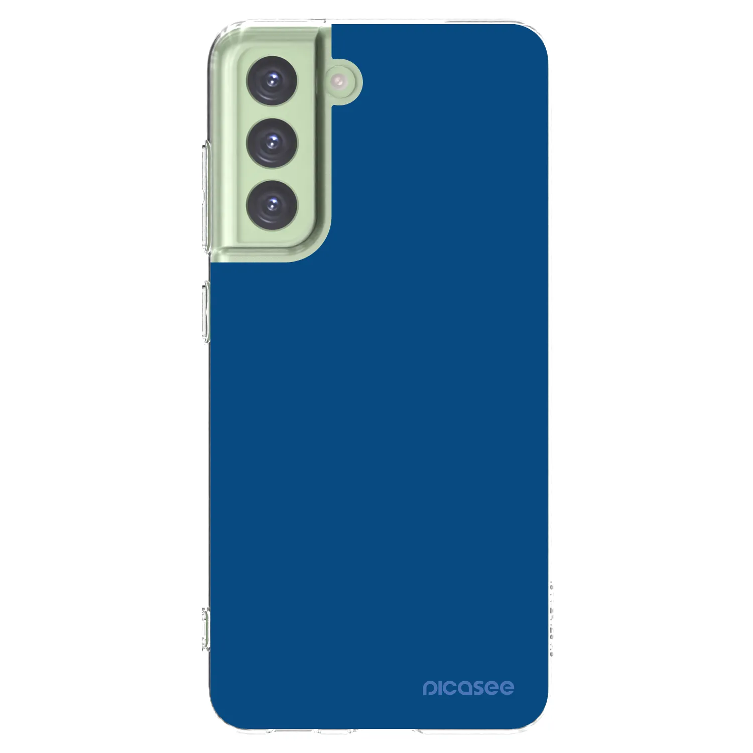 Picasee silikonski prozorni ovitek za Samsung Galaxy S21 FE 5G - Navy Blue