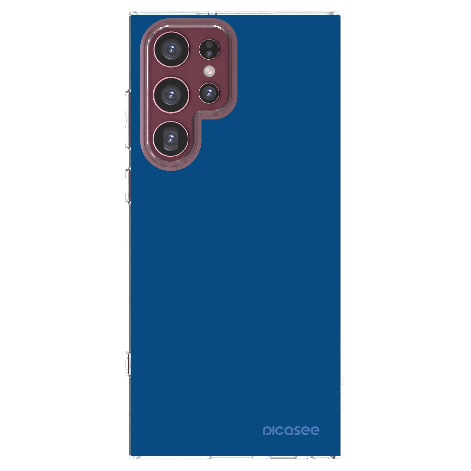 Picasee silikonski prozorni ovitek za Samsung Galaxy S22 Ultra 5G - Navy Blue