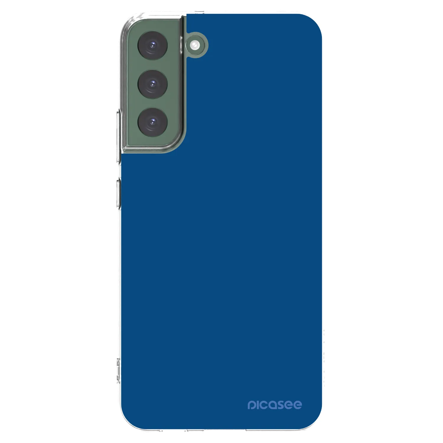 Picasee silikonski prozorni ovitek za Samsung Galaxy S22+ 5G - Navy Blue
