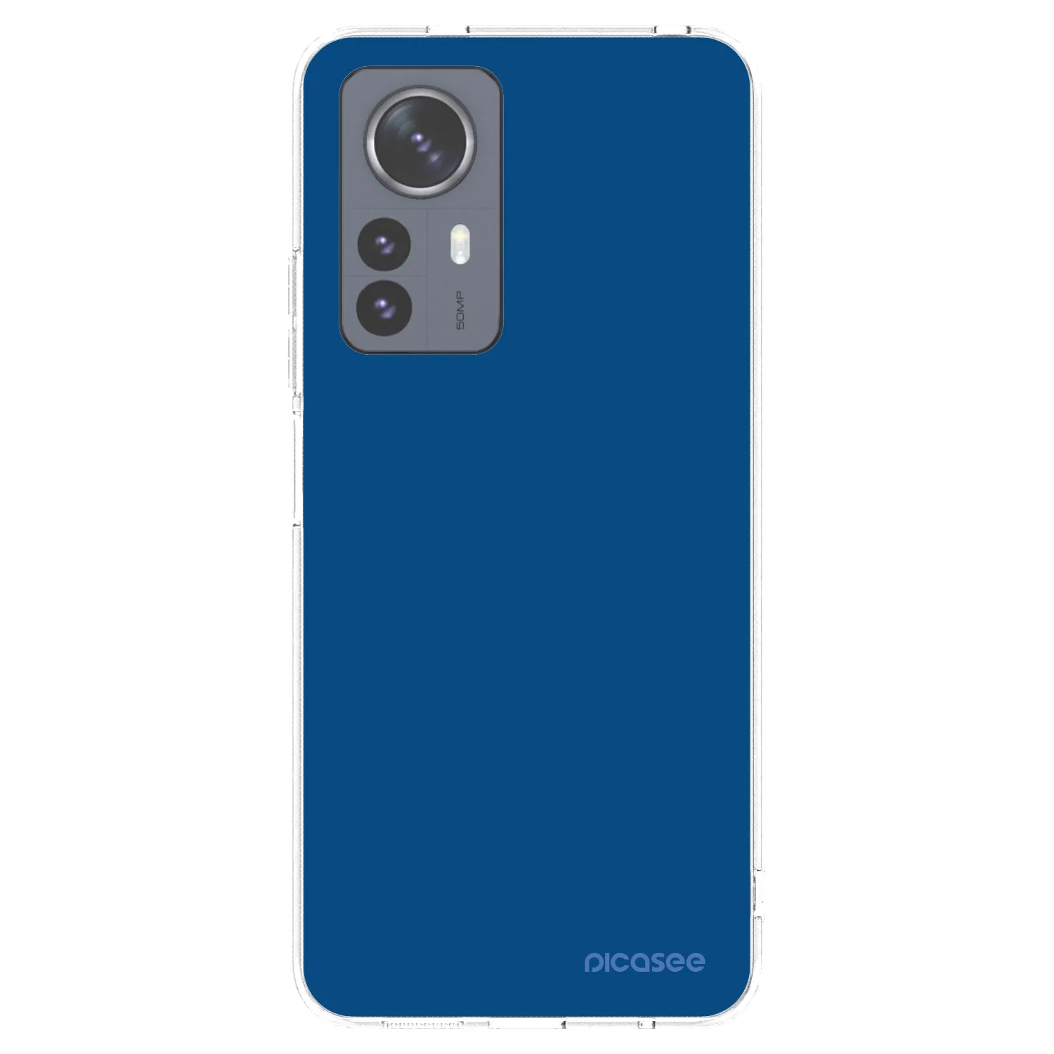 Picasee silikonski prozorni ovitek za Xiaomi 12 Pro - Navy Blue