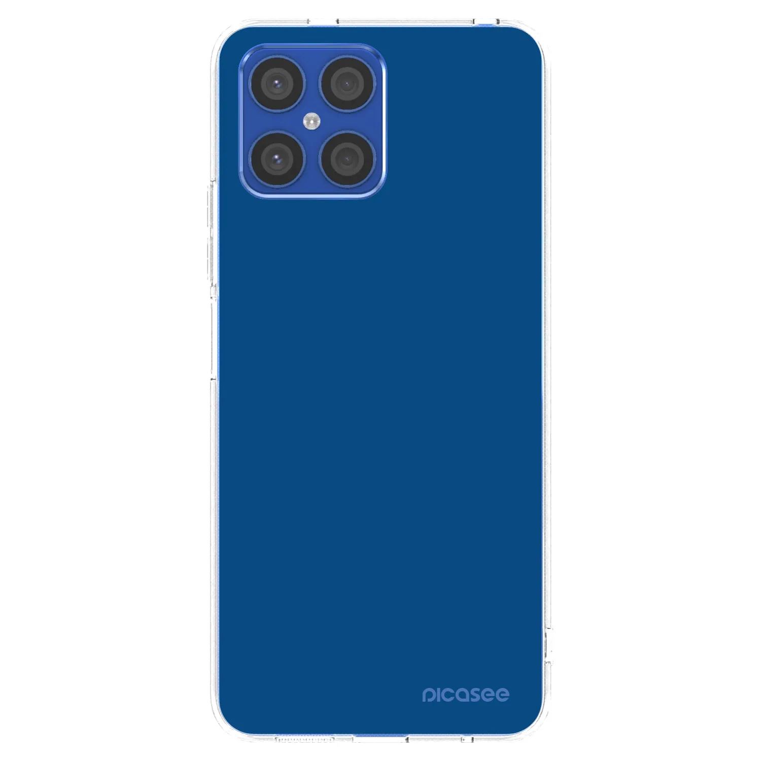 Picasee silikonski prozorni ovitek za Honor X8 4G - Navy Blue