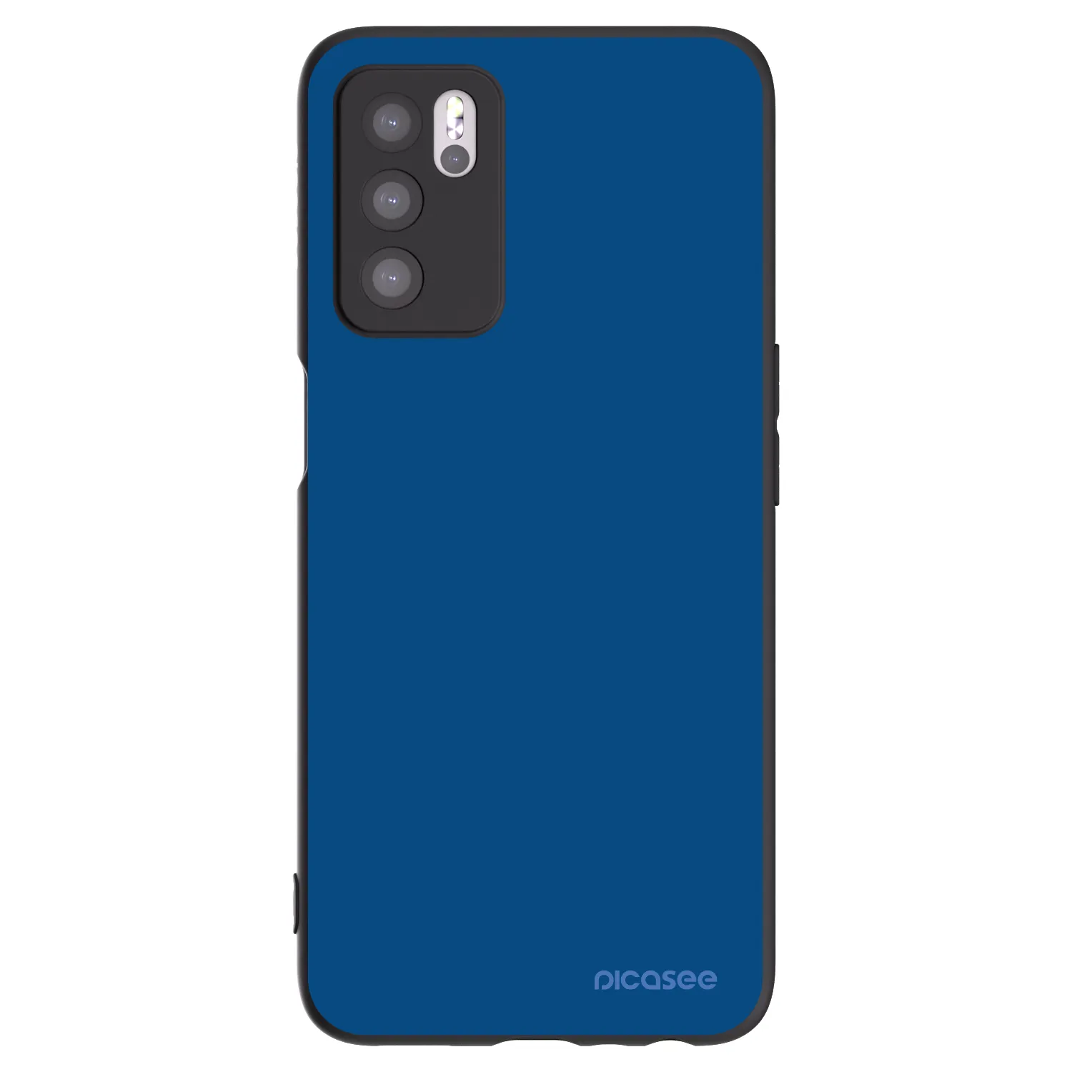 Picasee silikonski črni ovitek za OPPO A16 - Navy Blue